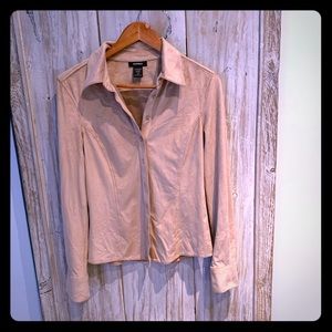 Express faux suede Shirt.